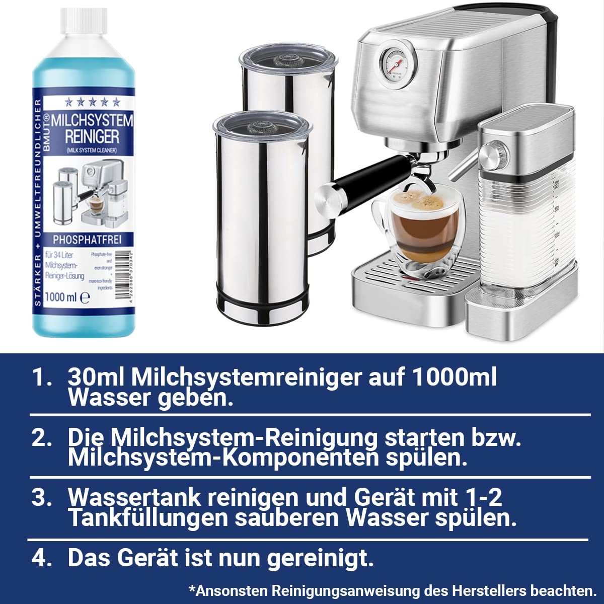 Espresso- & koffiemachine professionele reinigingsmiddelen - TCF- The Coffee Factory (TCF
