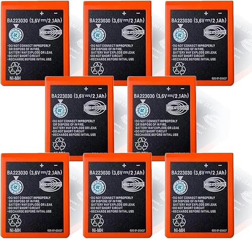 GJL (8 unidades) 3.6V 2100mAh BA223030 Batería HBC Control remoto Batería recargable para grúa Control remoto inalámbrico