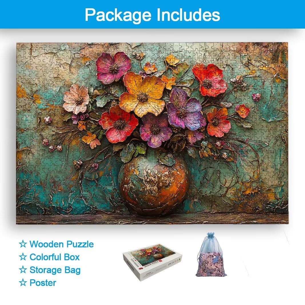 Puzzle Flor, Puzzle 1500 Piezas para Adultos, Regalo Mujer/Hombre -2601