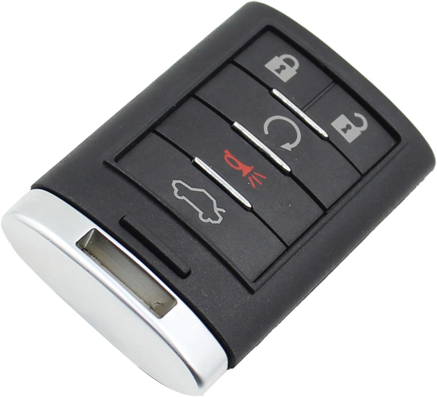 Heart Horse Keyless Key Fob for 2010 2011 2012 2013 2014 2015 C-adillac SRX 5 Buttons Entry Case Replacement M3N5WY7777A (NO Chips,Shell ONLY)