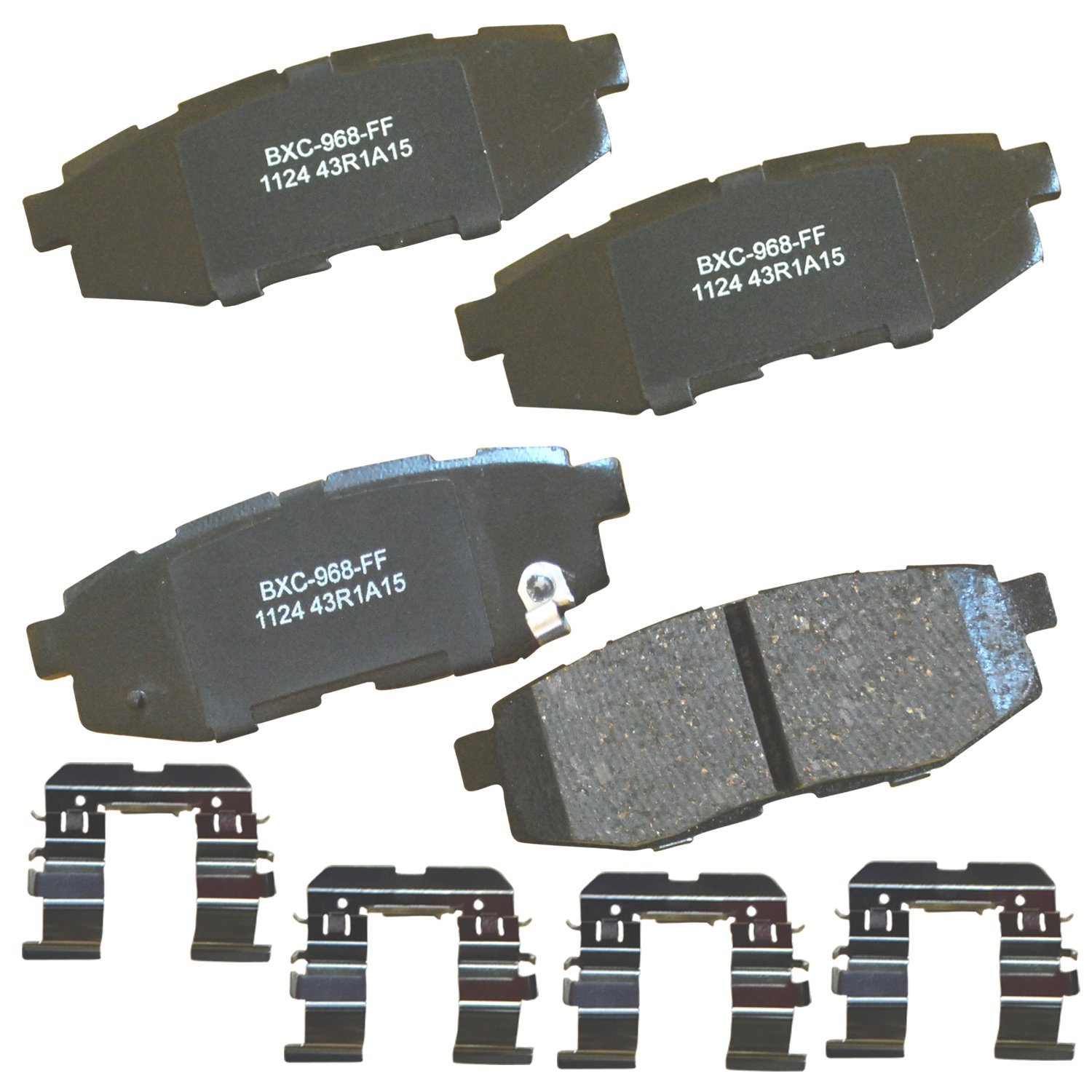 Bendix Premium SBC1124 Ceramic Rear Brake Pads for Select Models Scion FR-S, Subaru B9 Tribeca, BRZ, Forester, Legacy, Outback, WRX, Toyota 86
