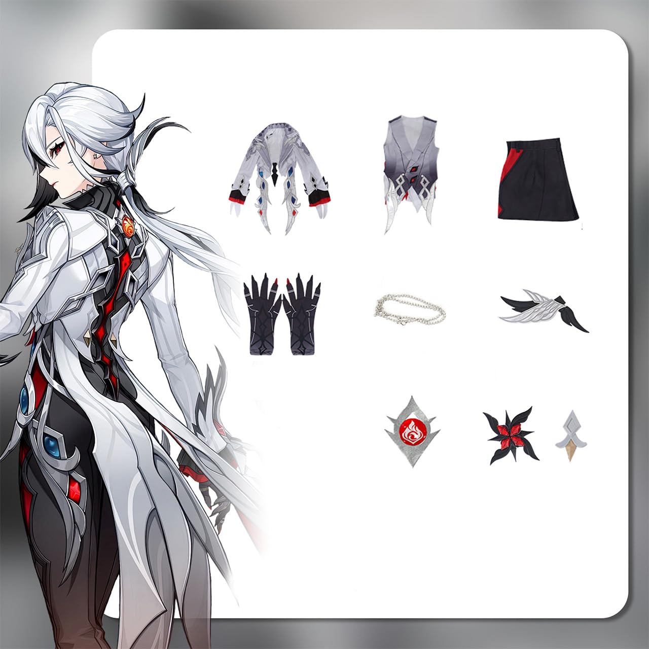 新発売 五次元 基萌 原神 コスプレ アルレッキーノ 召使 コンサート