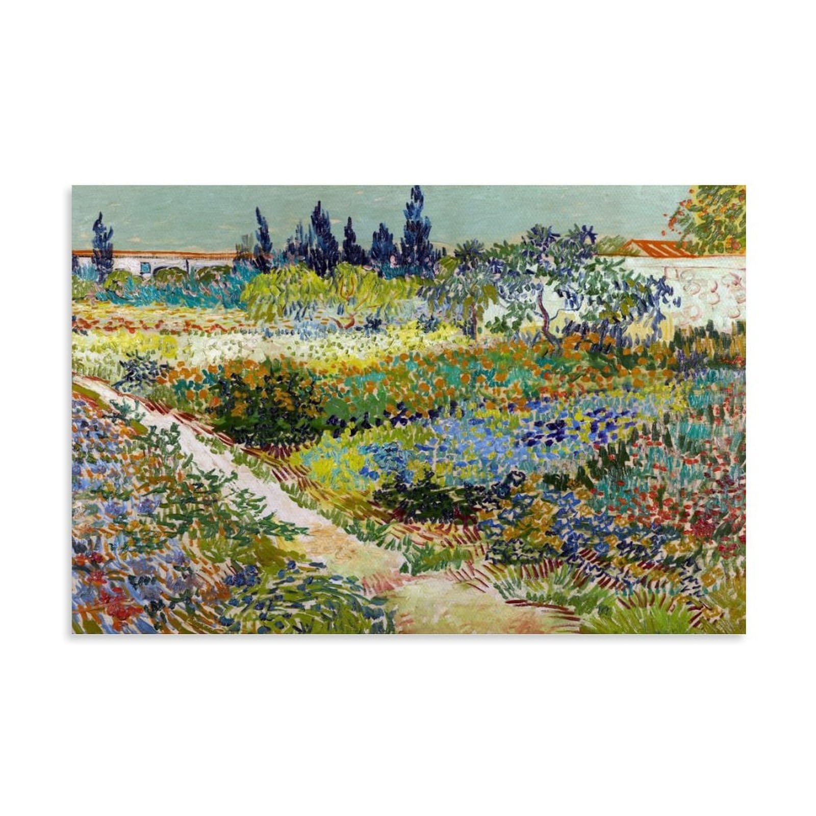 Gajust Unframe Van Gogh Garden At Arles Poster Garden At Arles Painted By Vincent Van Gogh In 1888., Canvas Print Art Poster; ; 20X30inch(50X75cm)
