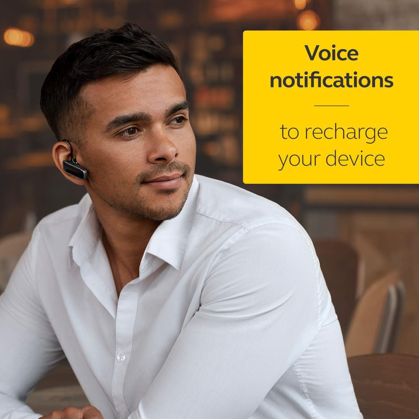 Jabra Talk 25 Auricolare Mono - Cuffia mono wireless per musica in streaming, GPS integrato e podcasts - Nero