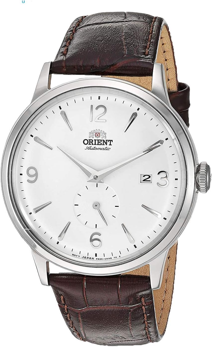 Men's "Bambino Small Seconds" Japanese-Automatic Watch with Leather Strap, 21 mm