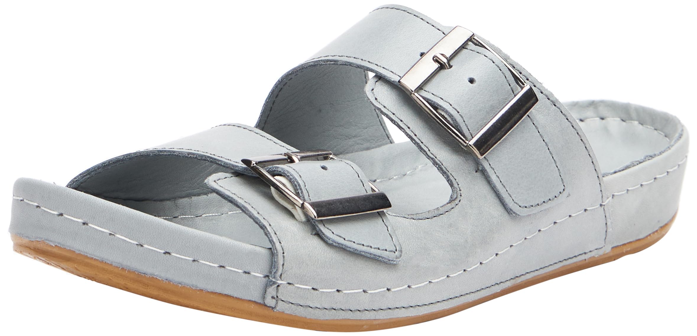 Andrea Conti Women's Mules, lightgrey, 7.5 UK