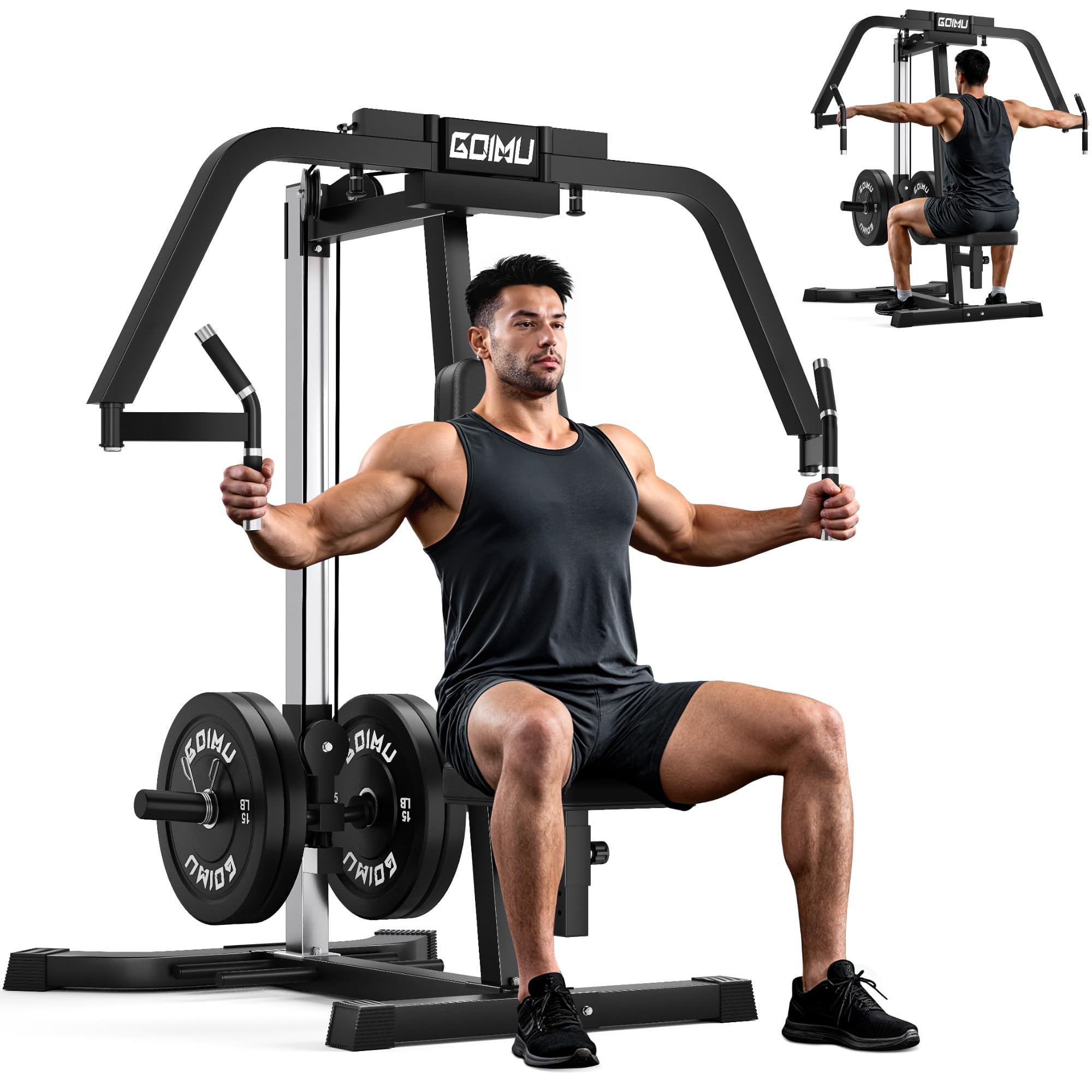 Chest Fly Machine, CF01-PRO PEC Fly and Reverse Delt Machine, Upper Body Workout Equipment with Adjustable Backrest for Pectoral and Rear Deltoid, Chest Training Machine for Home Gym