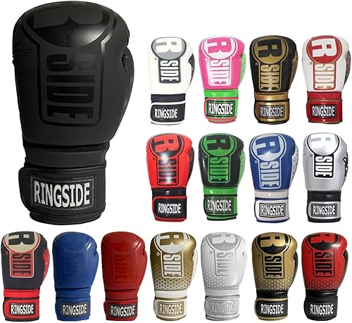 Ringside Apex Flash - Guantes de boxeo IMF-Tech con soporte seguro para la muñeca, guantes de boxeo sintéticos para hombres y mujeres