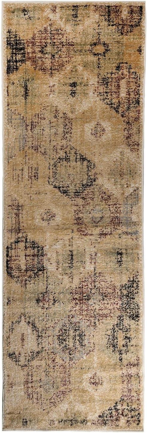 BLUENILEMILLS Arabella Collection 2.6X8 Runner -Gold