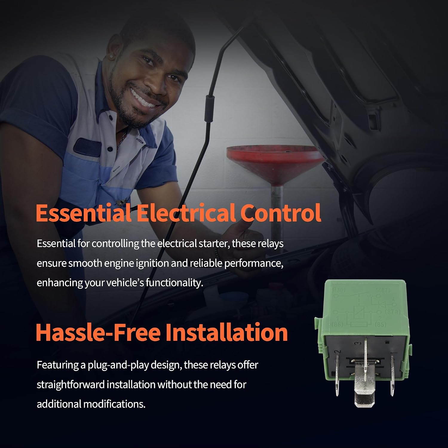 HiSport 5-Pin Control Multifunctional Relay Suspension Air Compressor Relay 0025422319 0025427619 0009828523 Compatible with Mercedes Benz