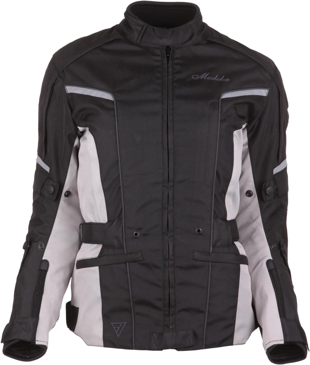 Modeka Women Mara Lady Textile Jacket – Black Light Grey