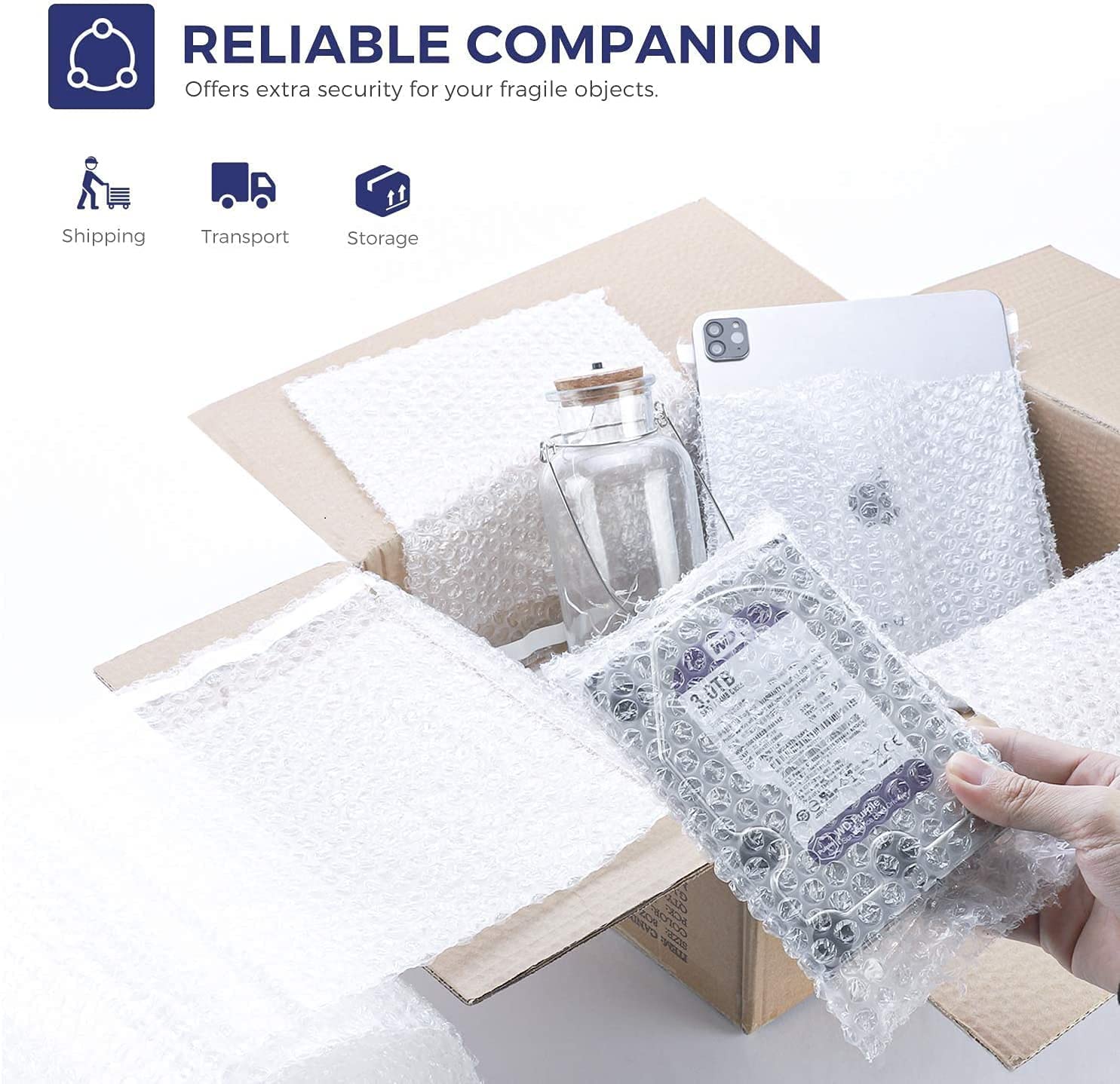 LOLYSIC Lot De 200 Sacs à Bulles 15x20 Cm - Protection Pour Déménagement Et Expédition
