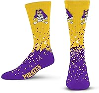 Vista 62 de For Bare Feet Calcetines de la NCAA para niños y niñas, unisex, Spray Zone Crew, para jóvenes