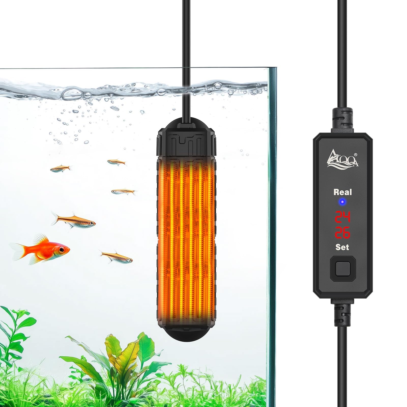 Amazon | AQQA 水槽 ヒーター 15~34℃ 温度調節可能 お手入れ可能 小型 Amazon | AQQA 水槽 ヒーター 15~34℃ 温度調節可能 お手入れ可能 小型