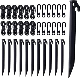 36pcs Plastic Inflatable Stakes Set, Inflatable Plastic Stakes Tent Stakes Replacement Heads Tree Stakes and Supports for Christmas Halloween Inflatable Decorations Accessories