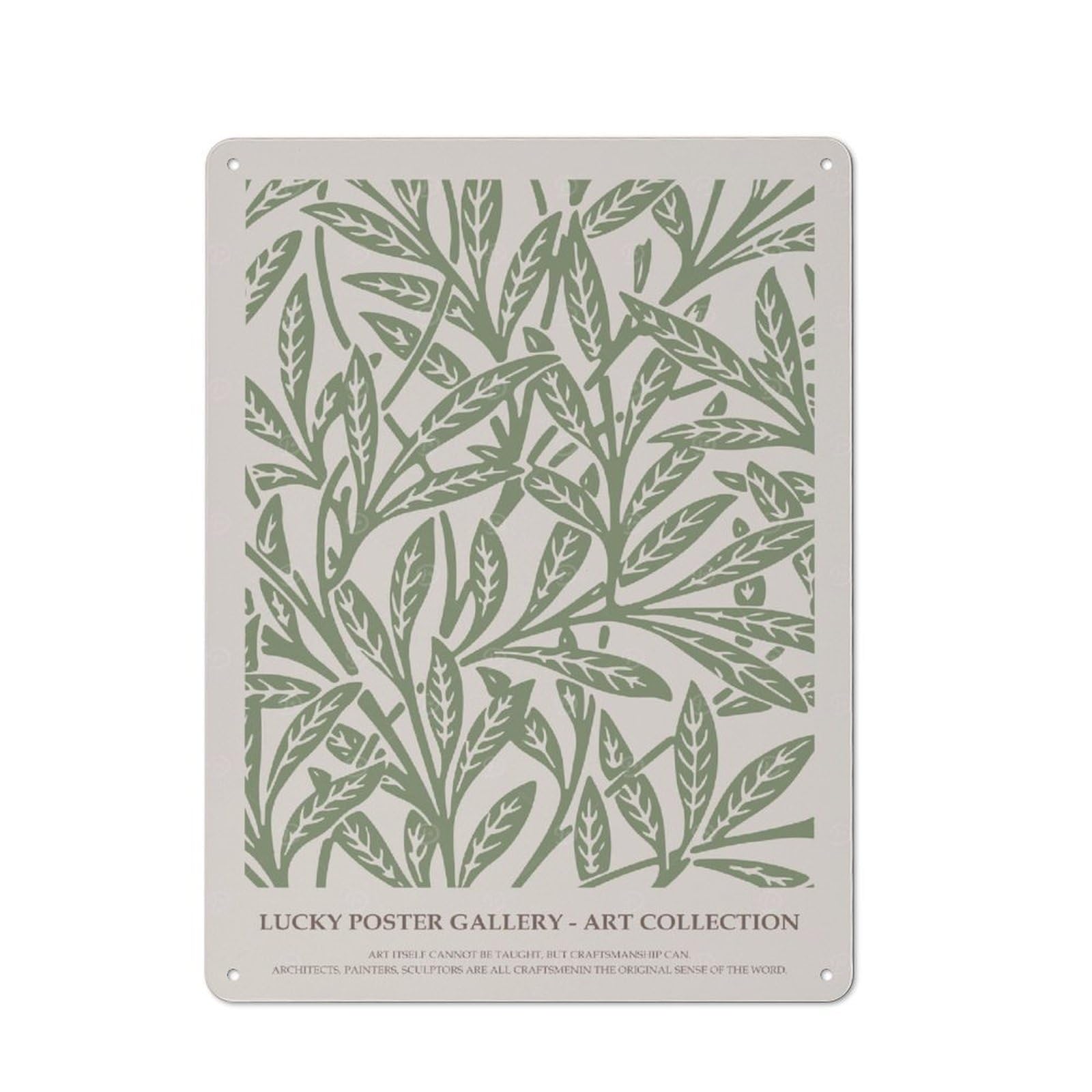 Junmoney Style-1 Vintage Vintage Botanical Print Tin Sign 40X30cm, Shed Wall Plaque For Garage, Workshop, Shed Or Utility Room
