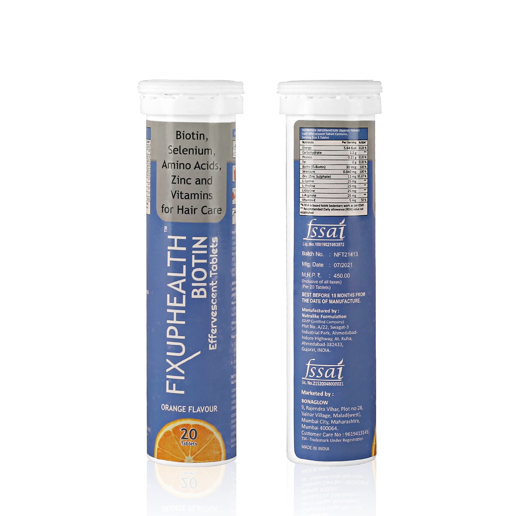 Buy FIXUPHEALTH Biotin Tablets, Selenium, Amino Acids, Zinc and Vitamins for Strong Hair