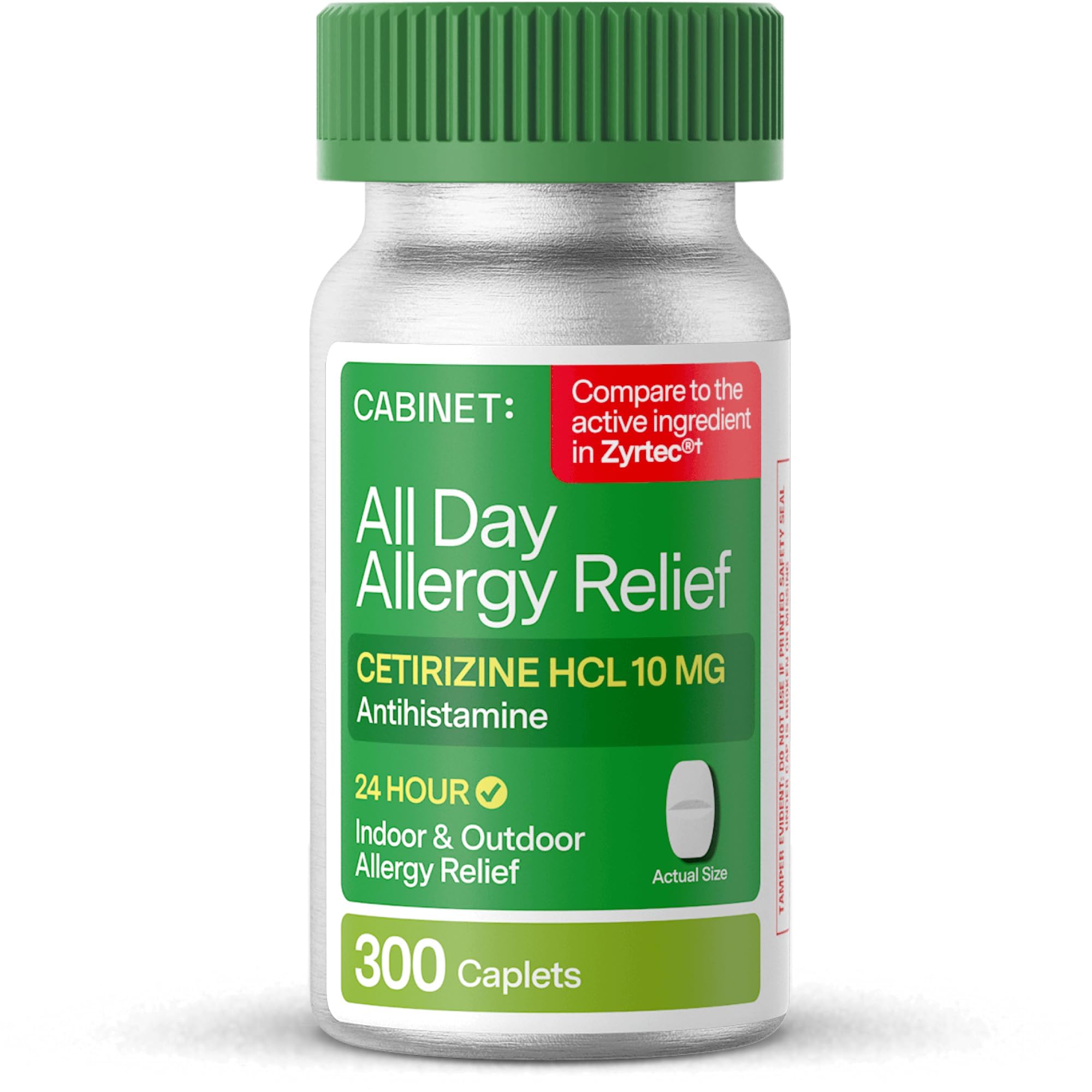 Cabinet Cetirizine Hcl 10mg Allergy Relief Tablets