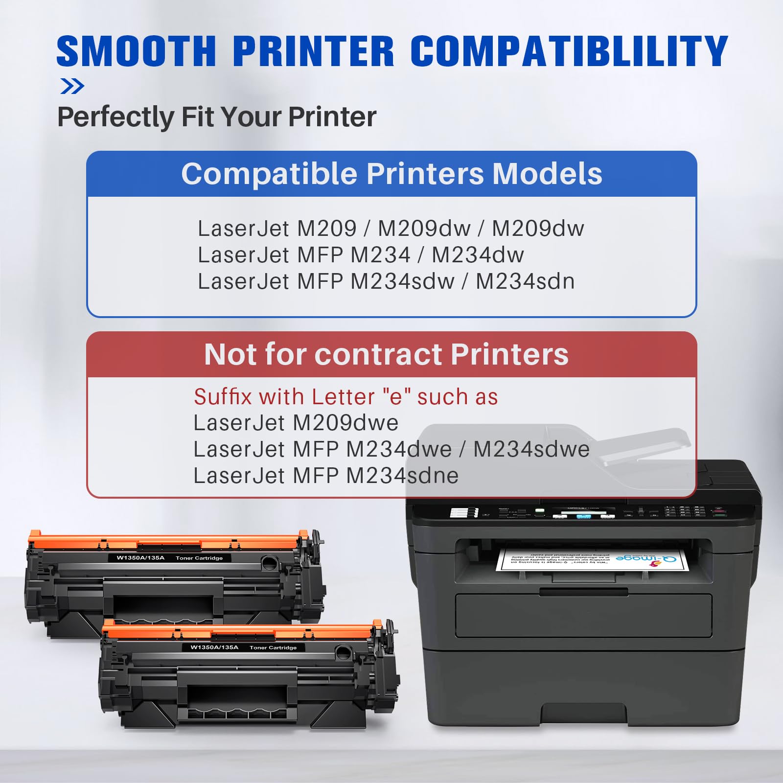 135A Cartuccia di Toner Compatibile Ricambio per HP135A W1350A Lavorare con HP LaserJet M209 M209dw M209dw LaserJet MFP M234 M234dw M234sdw M234sdn (2 Nero)