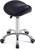Grace&Grace Saddle Stool Massage Swivel Chair for Beauty Tattoo Lash Clinic Dentist Spa Salons Studio,Adjustable Rolling Hydraulic Stool on Wheels