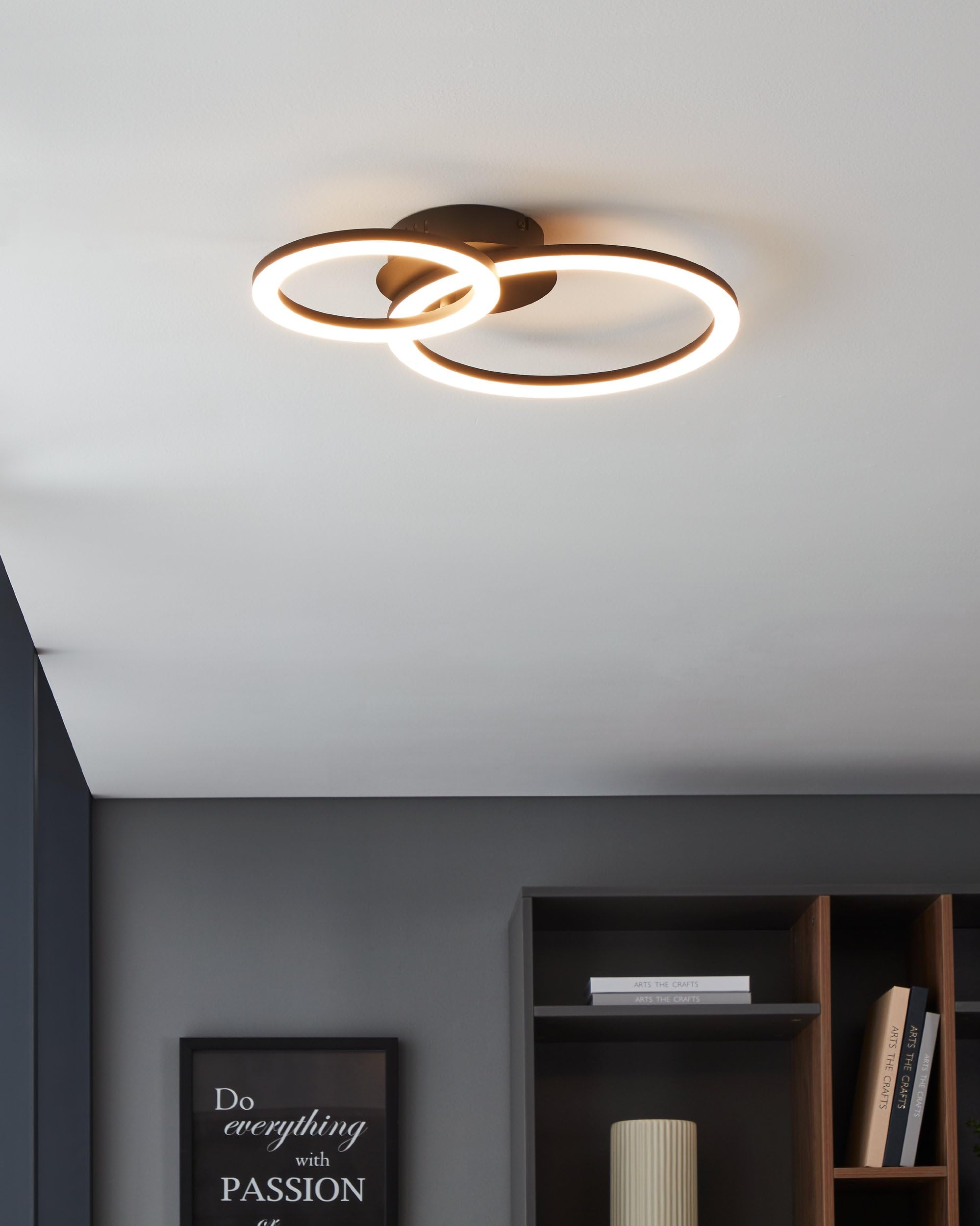 EGLO connect.z Sarsina-Z Plafondlamp - 45 cm - Wit - Dimbaar | Leen