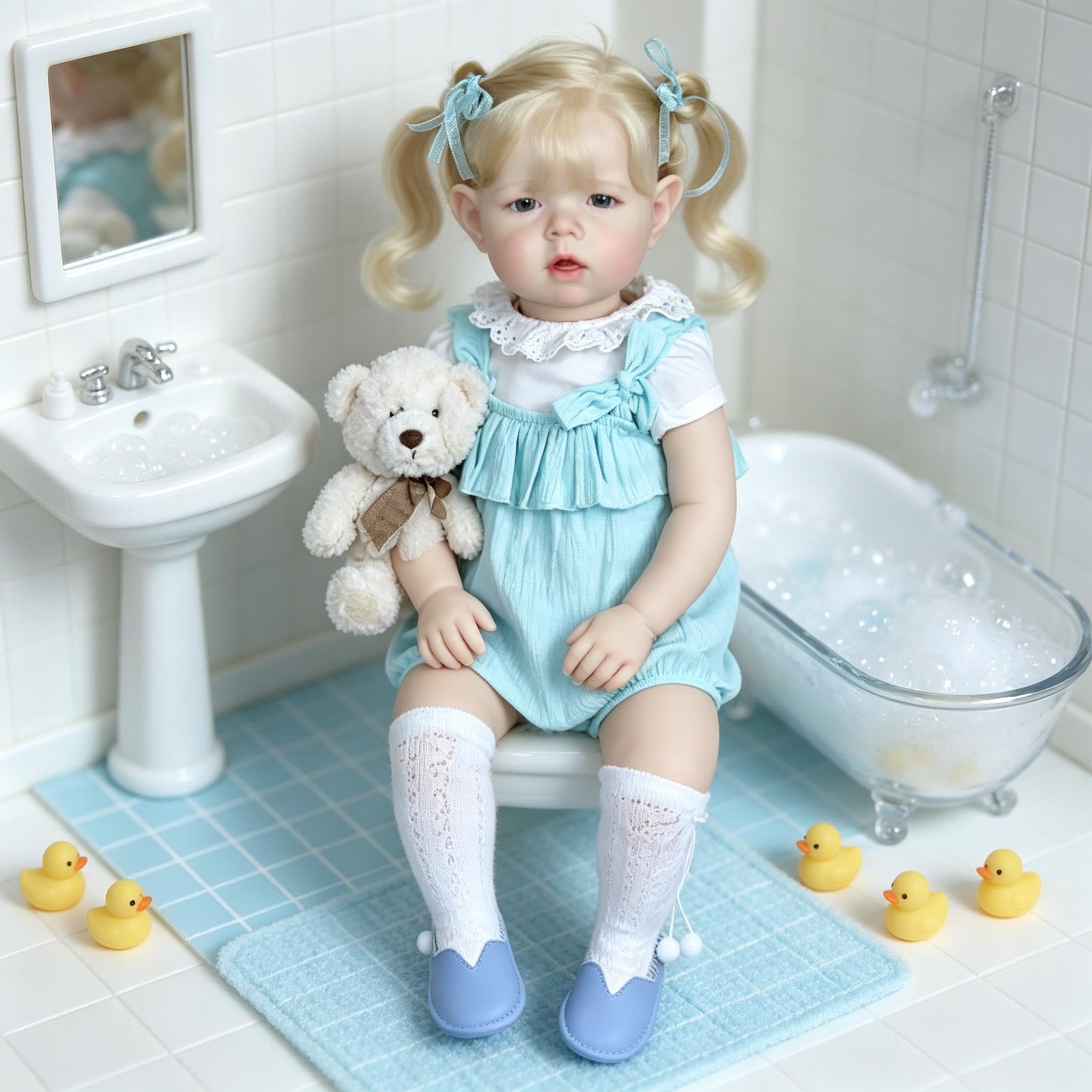 Realistyczne lalki Reborn 71 cm duży rozmiar Reborn Baby Dolls Girl Realistyczne maluch, lalka, miękka winylowa tkanina, ciało, które wygląda jak prawdziwe życie, lalka niemowlęca z
