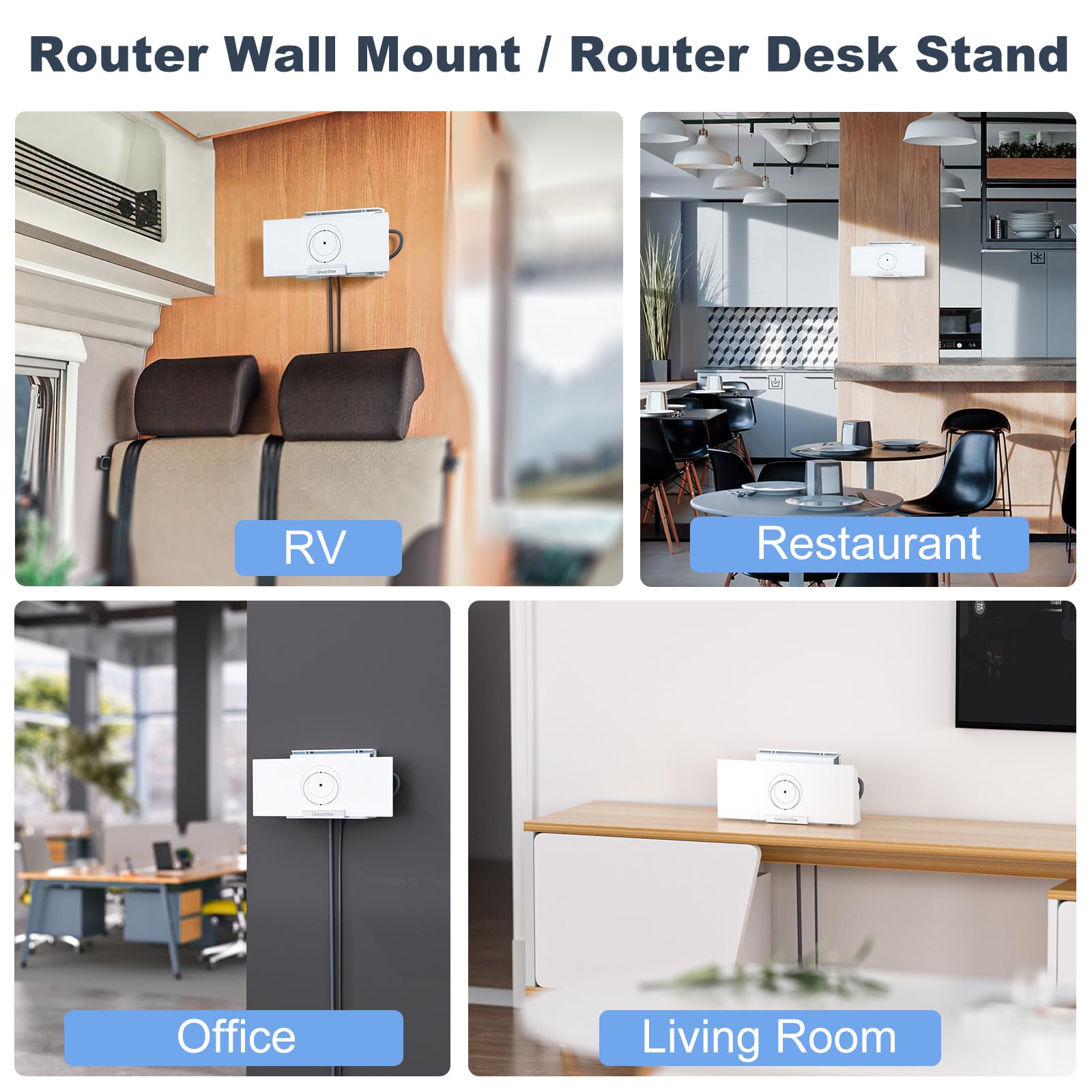 Starlink Gen 3 Routeur Mount 2 en 1 Support mural et de bureau avec kit de montage