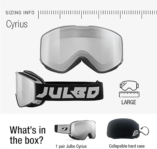 Miniatura 5 de Julbo Cyrius - Gafas para hombre y mujer, lentes fotocromáticas I REACTIV, para esquí, snowboard y freeride