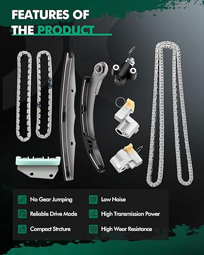 Miniatura 5 de SCITOO Kit de cadena de distribución para Nissan Frontier Pathfinder Xterra 4.0L 2006-2010