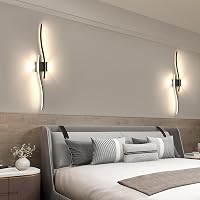 Comely LED fali lámpa 27W 3000 lm, modern fel-le világítás, fekete, 4500K 3