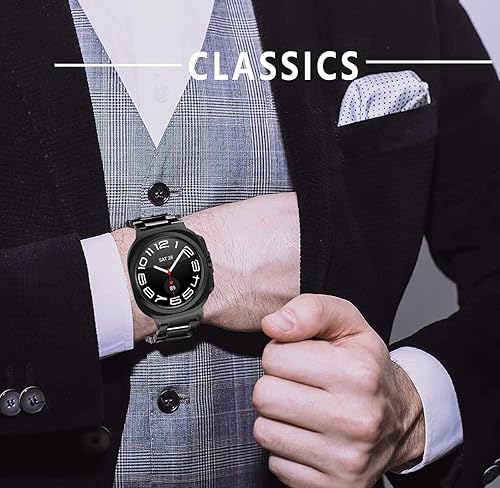 Miniatura 3 de Correa de repuesto para Galaxy Watch Ultra de 1.850 in (20242025), correa de repuesto de metal de acero inoxidable para hombres y mujeres para