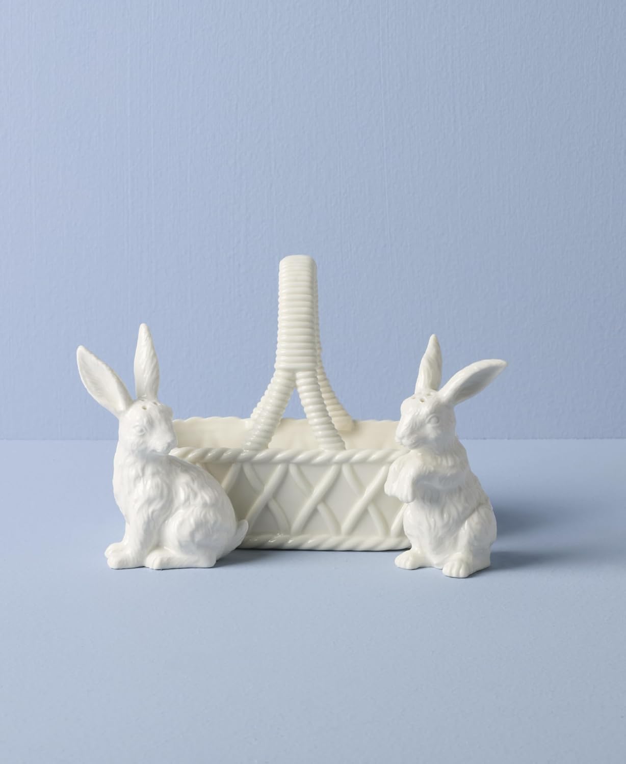 Lenox 897158 Wicker Creek Bunny Salt & Pepper Set, Easter Serveware