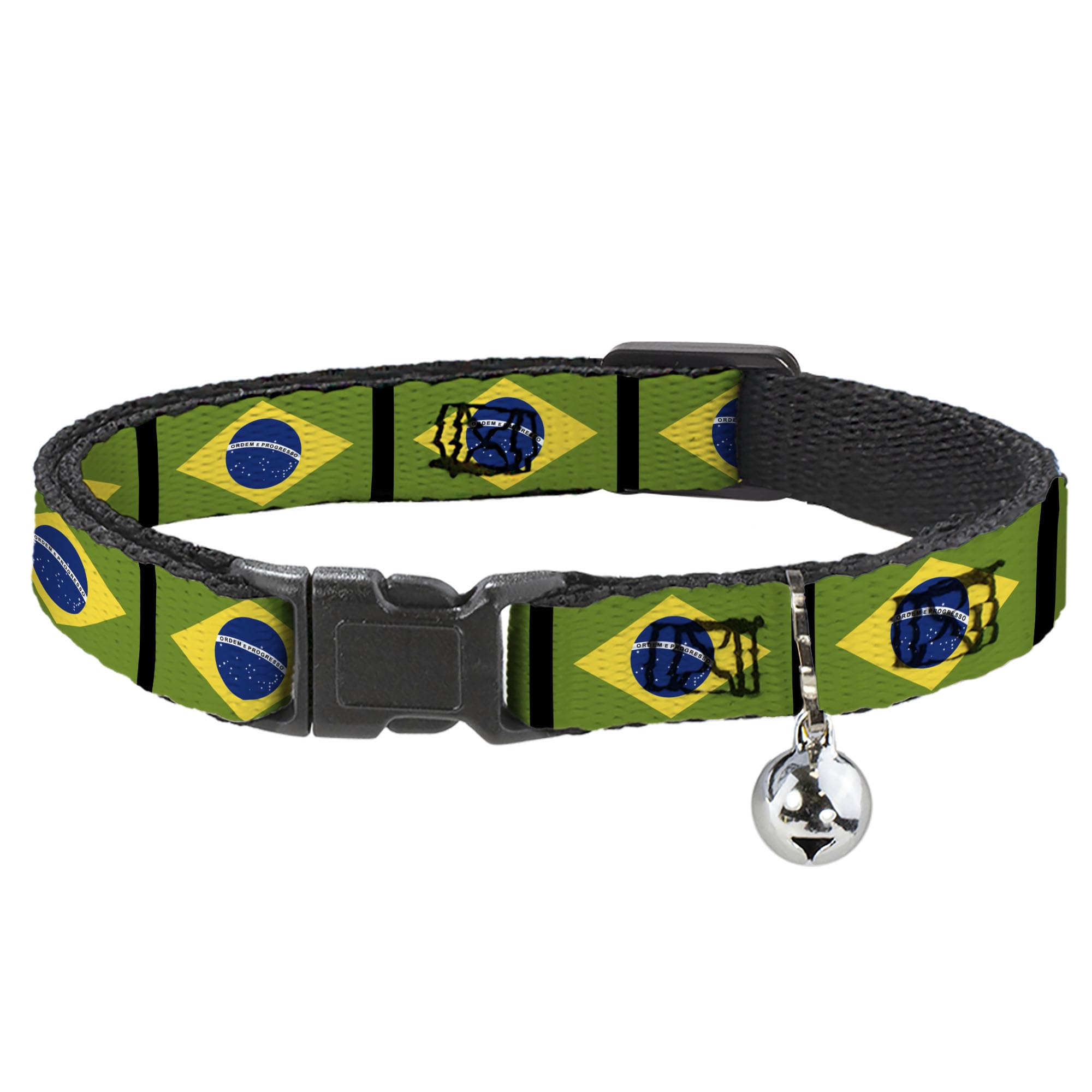Collar de gato de Brasil que evita rozaduras en cuellos de 8 a 12 pulgadas
