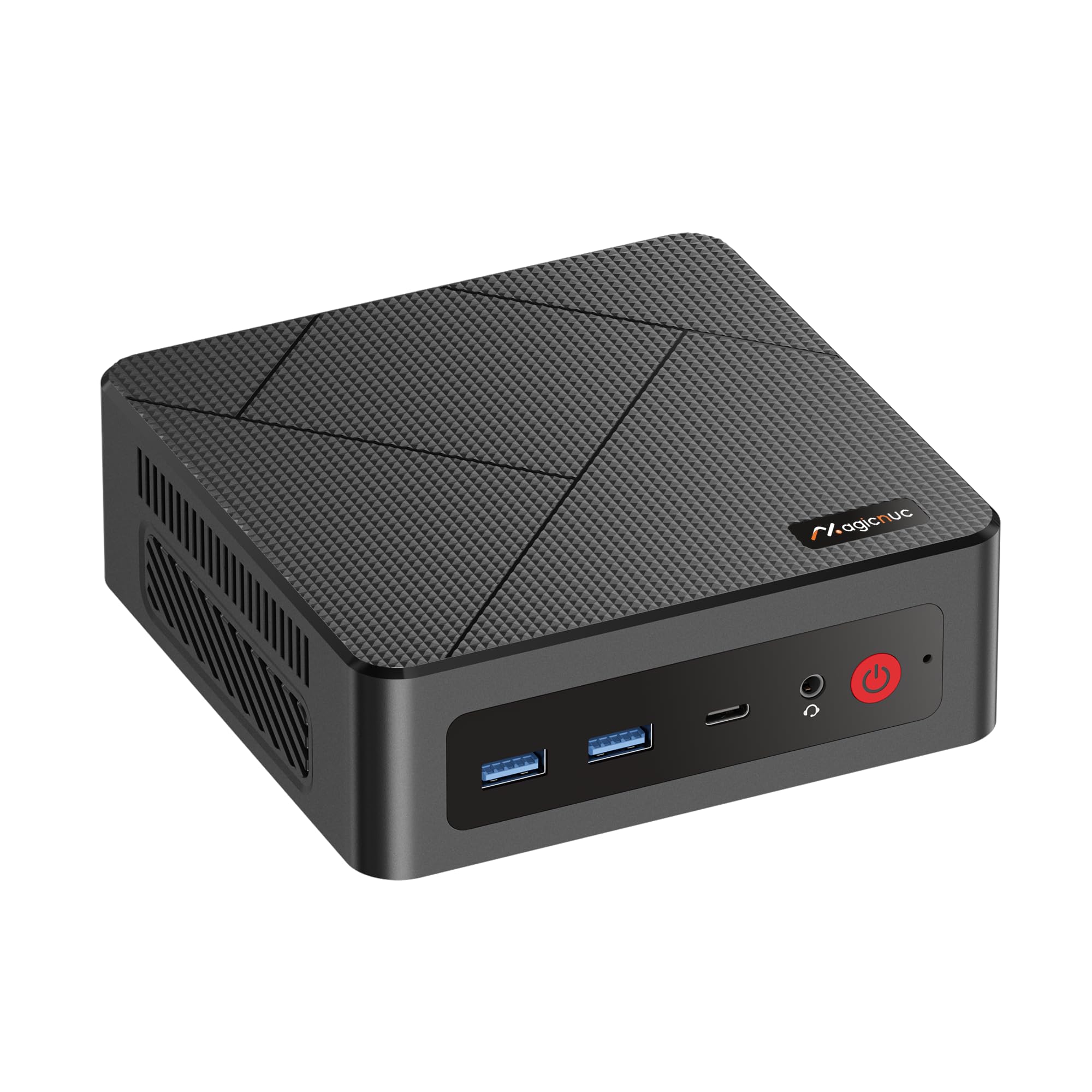 AS1 Plus Mini PC para Oficina en Casa, Ryzen 5 3501U (hasta 3,7 GHz), 8 GB RAM DDR4, SSD M.2 2280 256 GB, HDMI/DP/USB-C, Triple Pantalla 4K, Doble LAN, Wi-Fi 5/BT 5.0, Mini PC de Sobremesa
