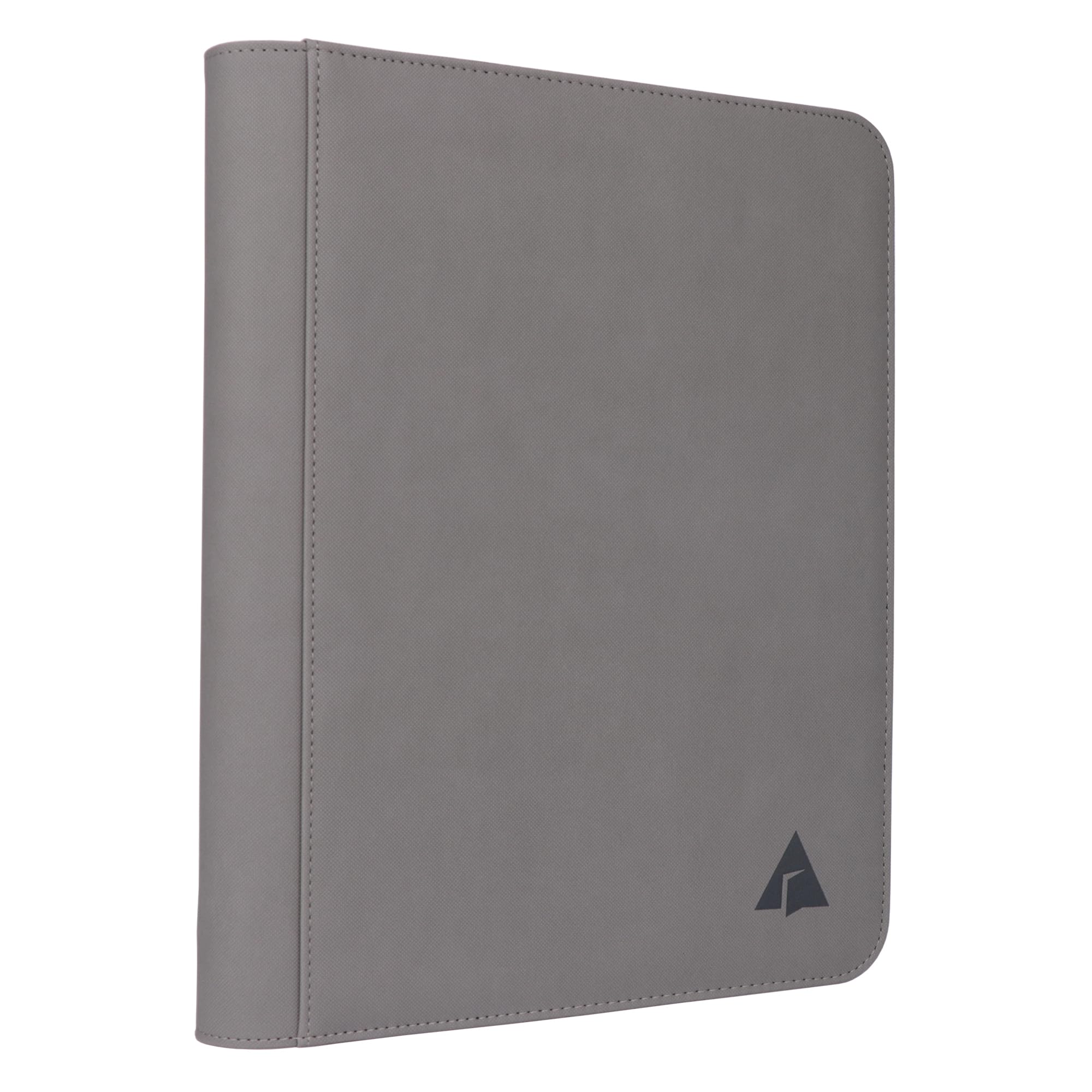 Raccoglitore a 9 tasche, adatto per 828 carte collezionabili con caricamento laterale, senza anelli, per carte TCG e carte sportive, grigio