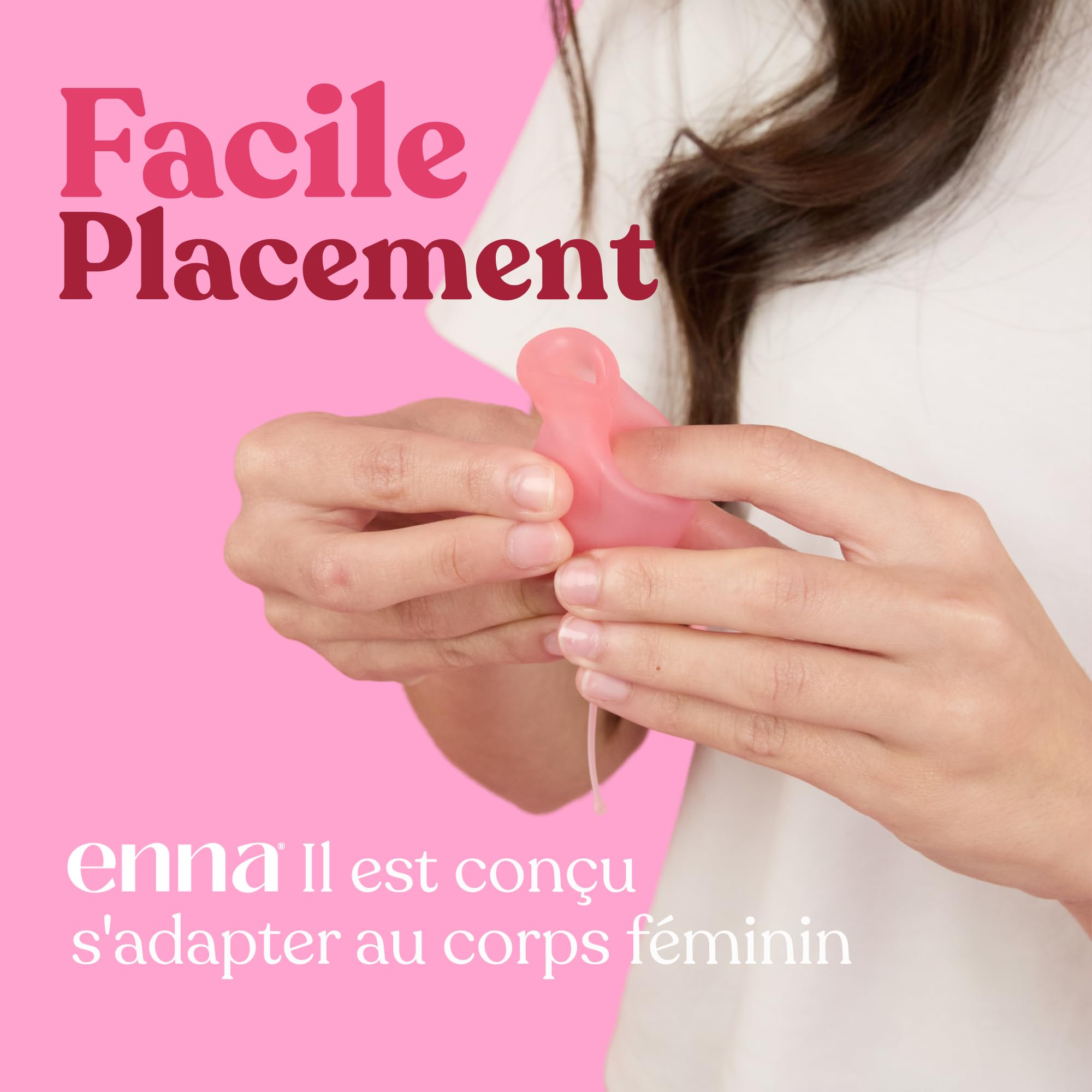 ENNA CYCLE "M" - 2 coupe menstruelles + Boîte de stérilisation | Avec enna box stérilisatrice | Adaptation naturelle | Silicone médicale| fabriquée en Espagne | Jusqu'à 12h
