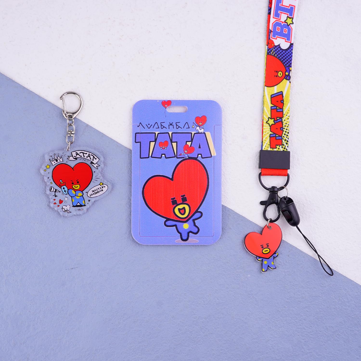 Kpop BTS Gift Army Bangtan Boys Lanyard with ID Badge Holder