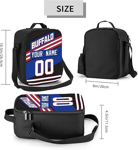 Miniatura 2 de KREDE Bolsa de almuerzo de búfalo personalizada para hombres y mujeres regalos