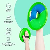 Vista 3 de EVERICH TOY Juego Mejorado de Lanzar y Atrapar Pelota, Rellenos de Media Navideña para Niños y Niñas de 3 a 12 Años, Incluye 4 Paletas 4 Pelotas