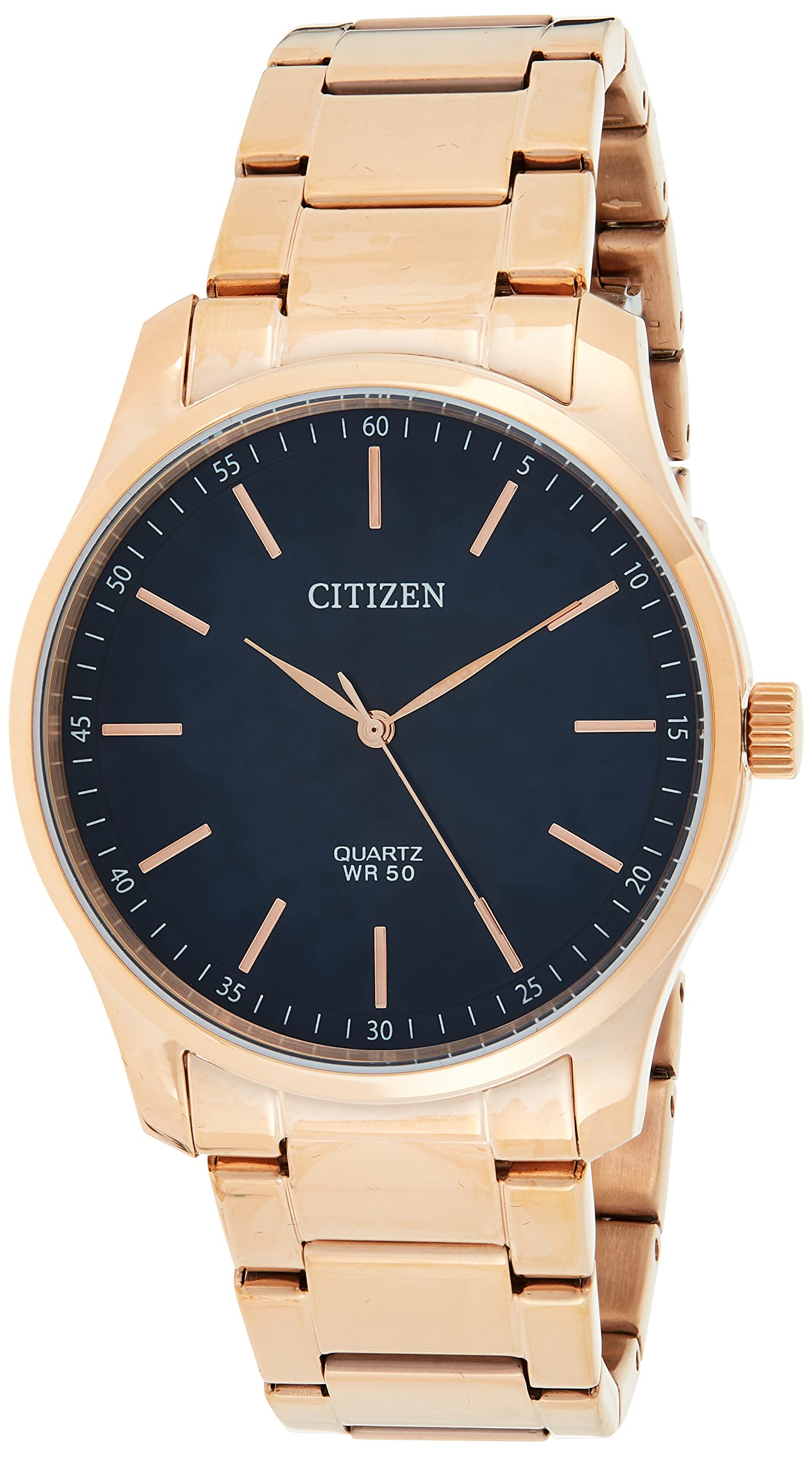 CITIZEN Rose_Gold Analog Quartz Blue Dial Men Watch-Bh5003-51L, Rose Gold Band (B0863RGSYR) Amazon Price History, Amazon Price Tracker