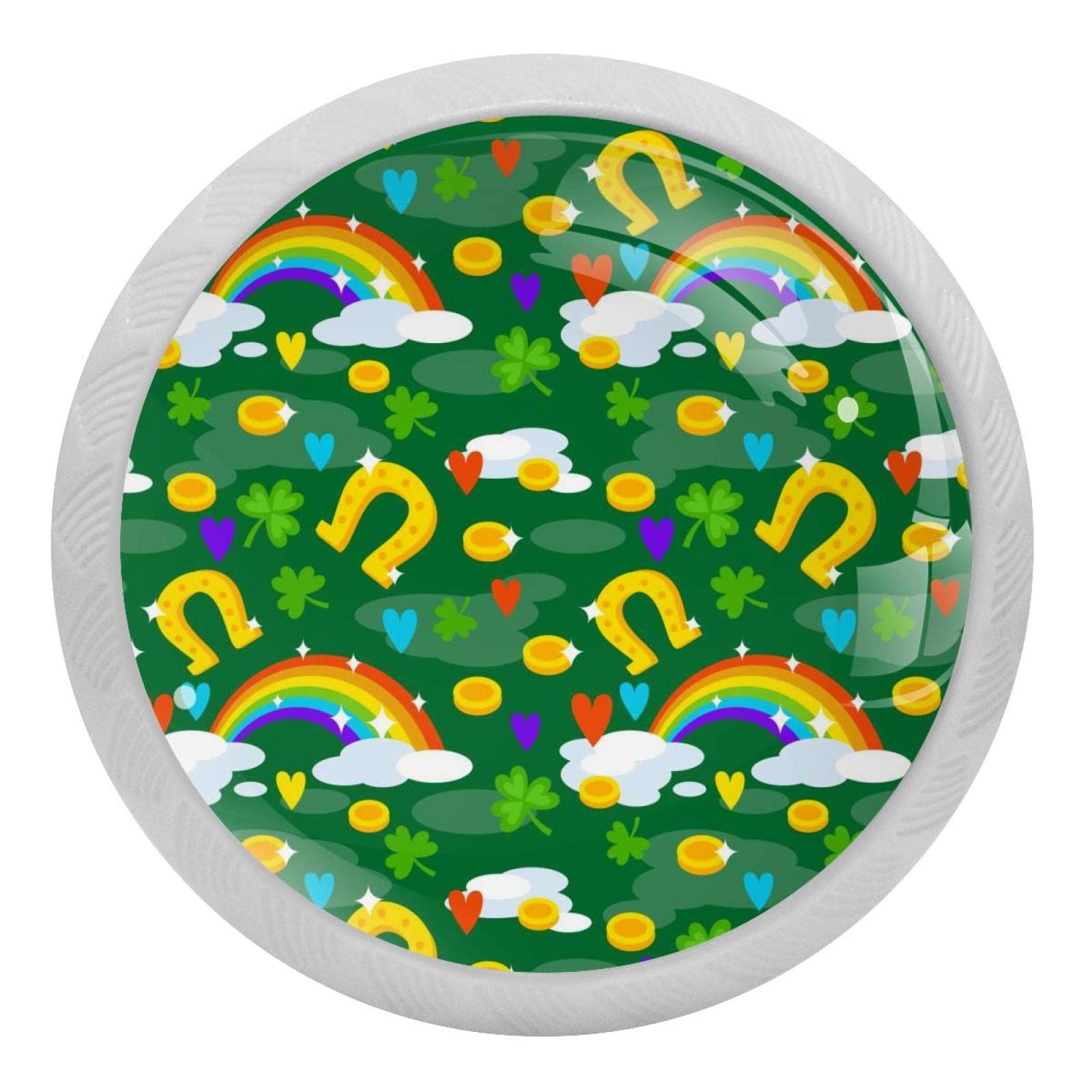 Poignées rondes en verre pour tiroir et commode d'enfant