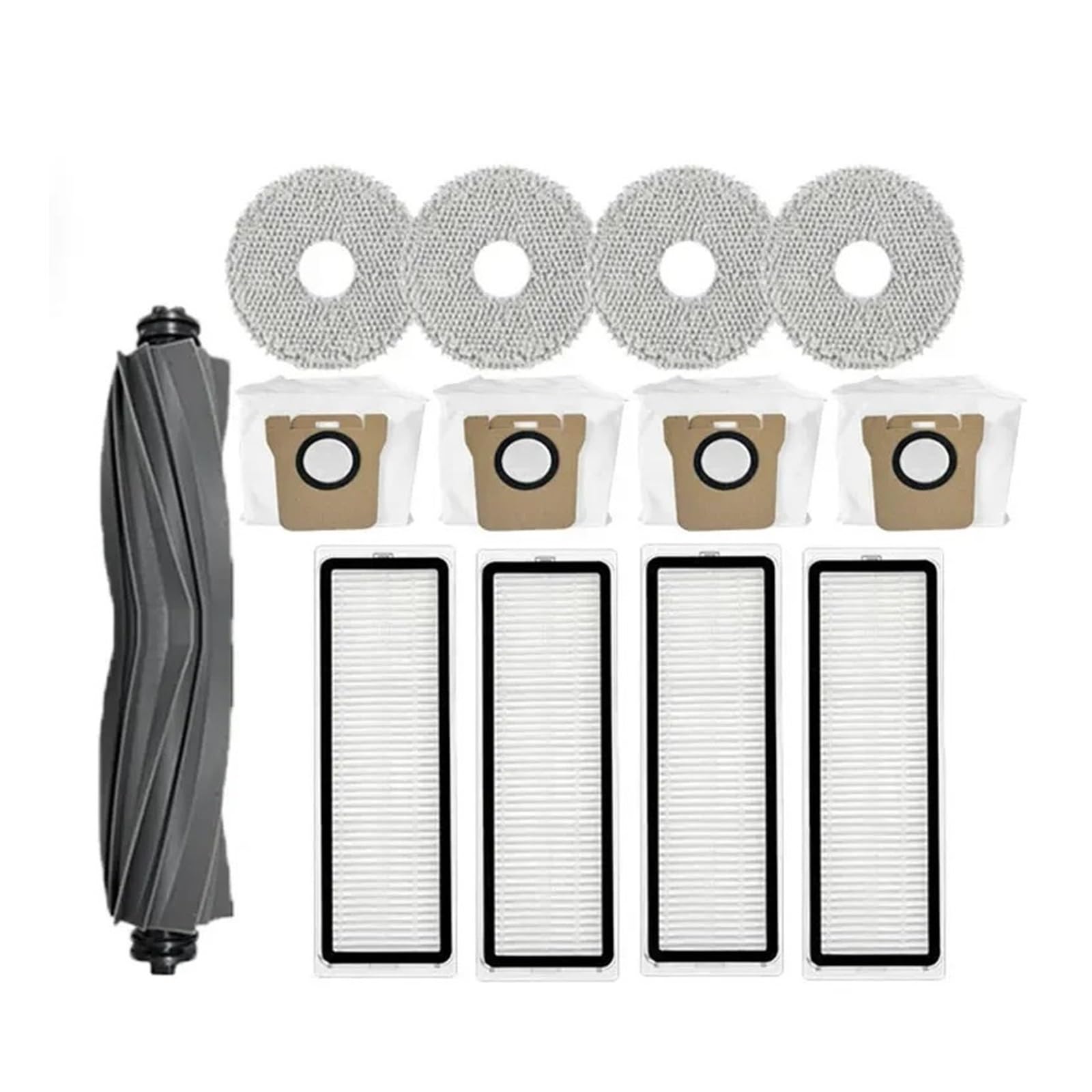 PORRSYDCD Main Side Brush Hepa Filter Dust Bag Rag Mop Stand Dust Box，Compatible With Xiaomi X10+ X10 Plus B101GL Robot Vacuum Spare Parts Accessories(13PCS)