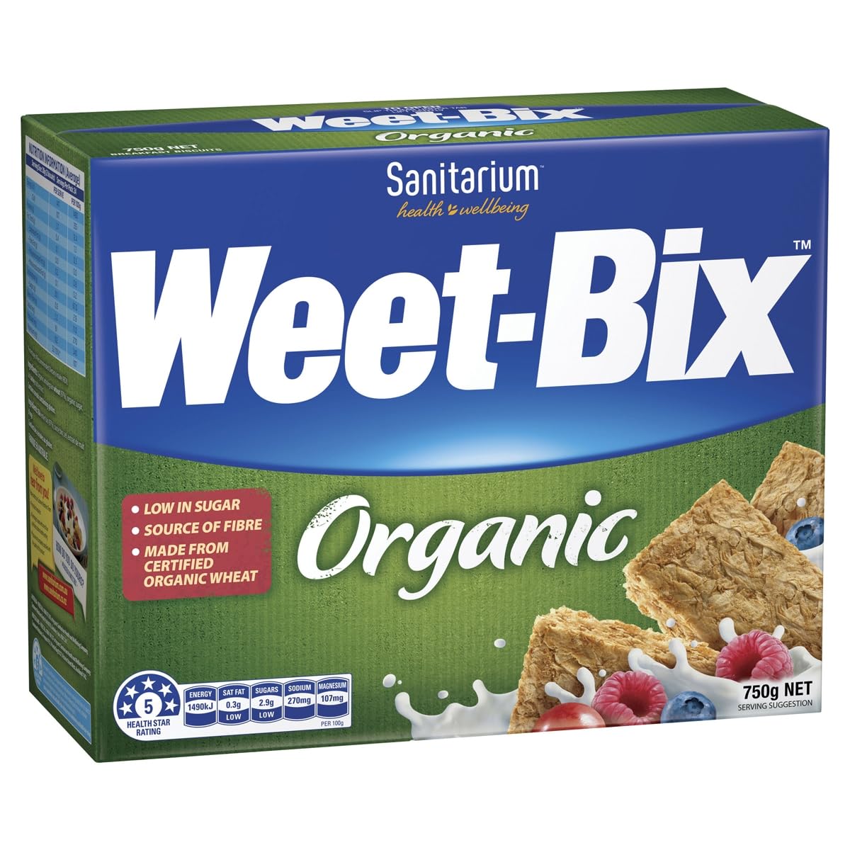 Sanitarium Health Food Company Organic Weetbix 750gm