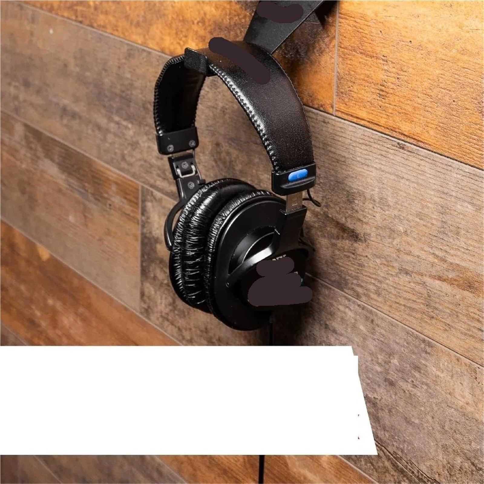 Supporto da parete per headset Supporto for cuffie da parete | Organizer in metallo verniciato a polvere for vari spazi - Dock for smartphone