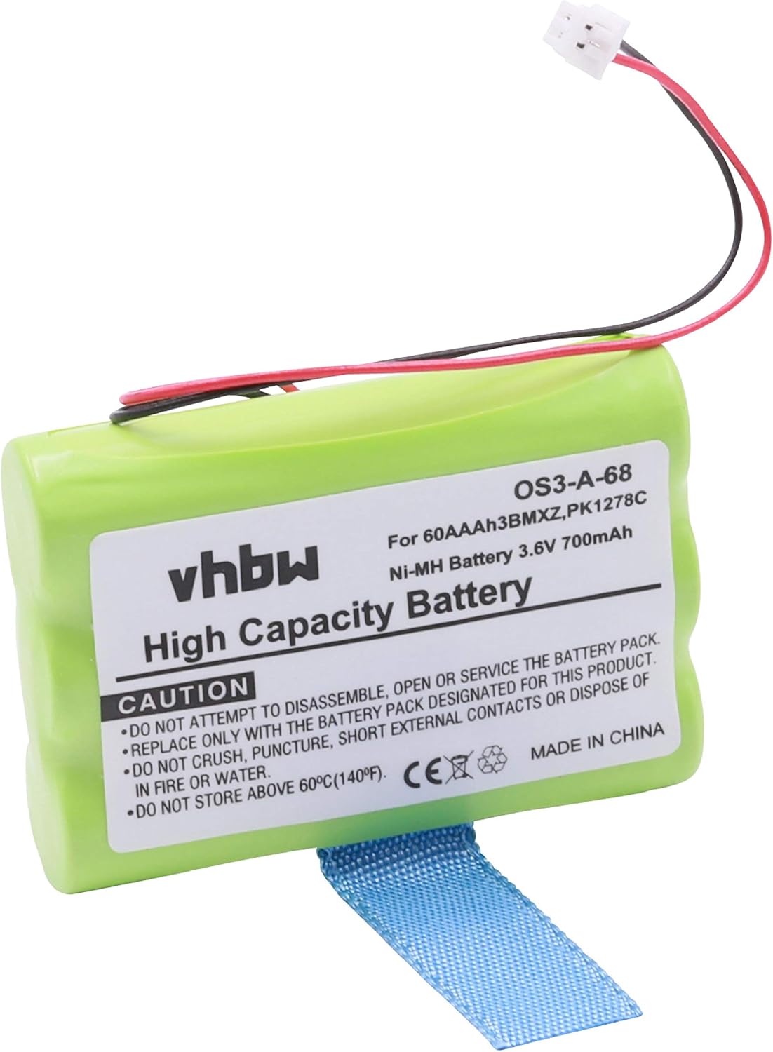 vhbw batería Compatible con Sagem MC900, MC901, MC902 teléfono Fijo inalámbrico (700mAh, 3,6V, NiMH)