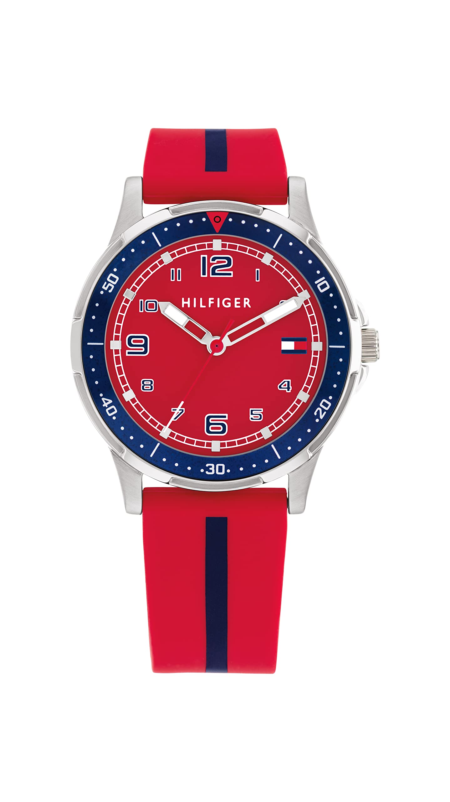 Tommy Hilfiger - Reloj para niño de Color Rojo con Correa de Silicona. Colección Niños - 1720035