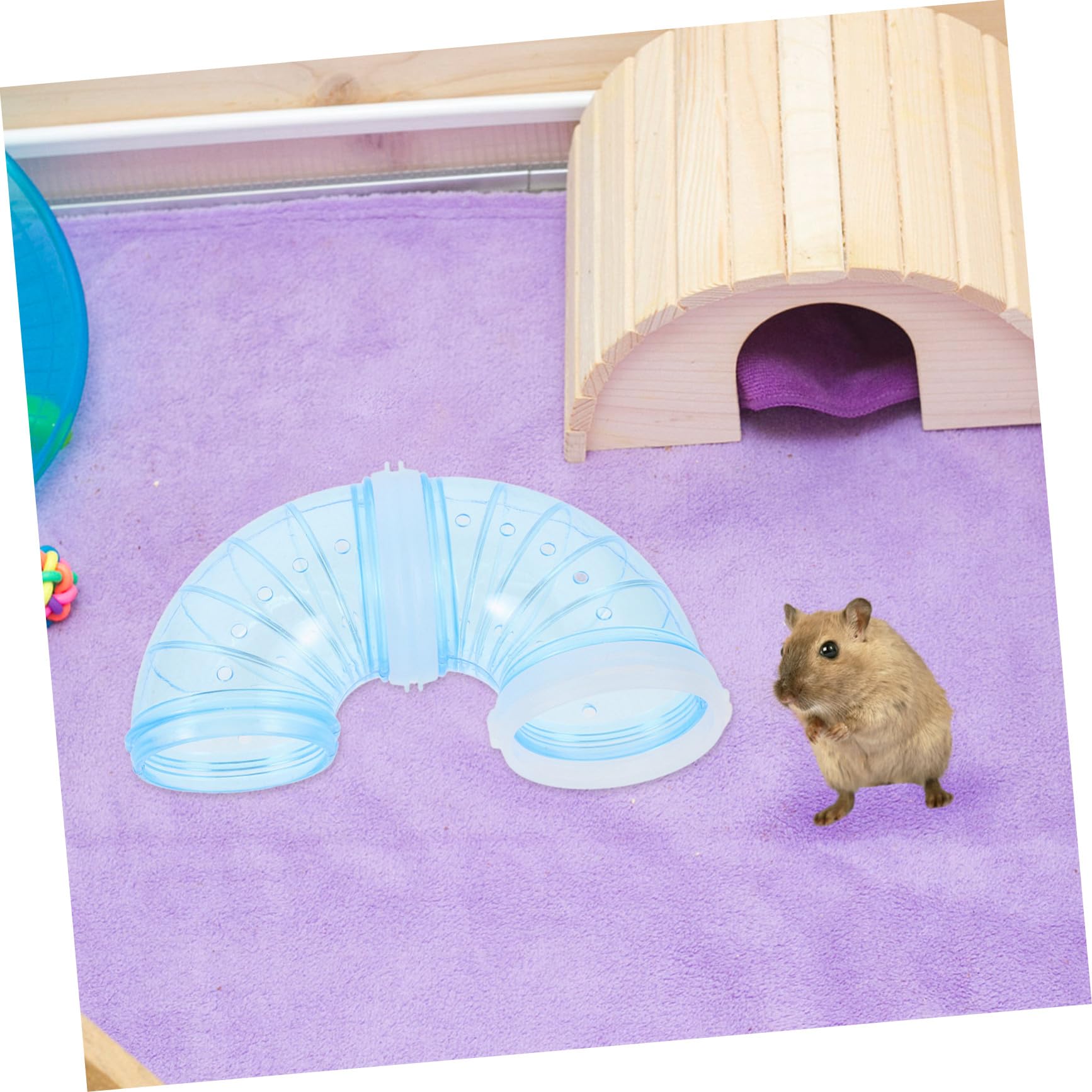 VICASKY 2 Sätze Hamster Tunnel Maze DIY Spieltunnel aus Sicherem mit Verstärktem Eingang Erweiterbar für Verschiedene Hamsterkäfige Teiliges für Kleintiere Spielspaß