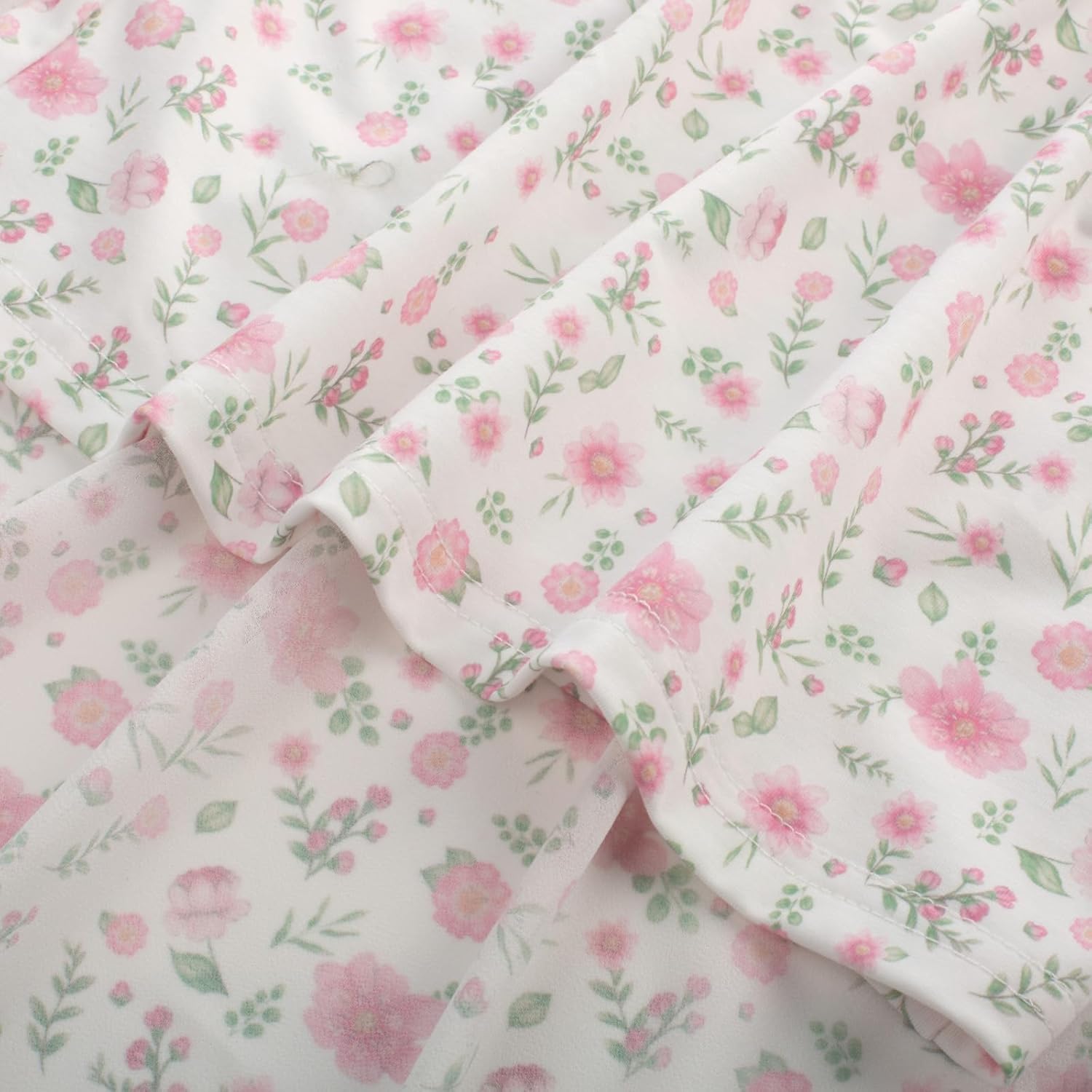 GRACE KARIN Girls Tie Back Floral Dress Flutter Sleeves Casual Spring Summer Maxi Dresses for 5-14Y Pink Floral 12 Years image 9 of 9 B0DPCJBHLV