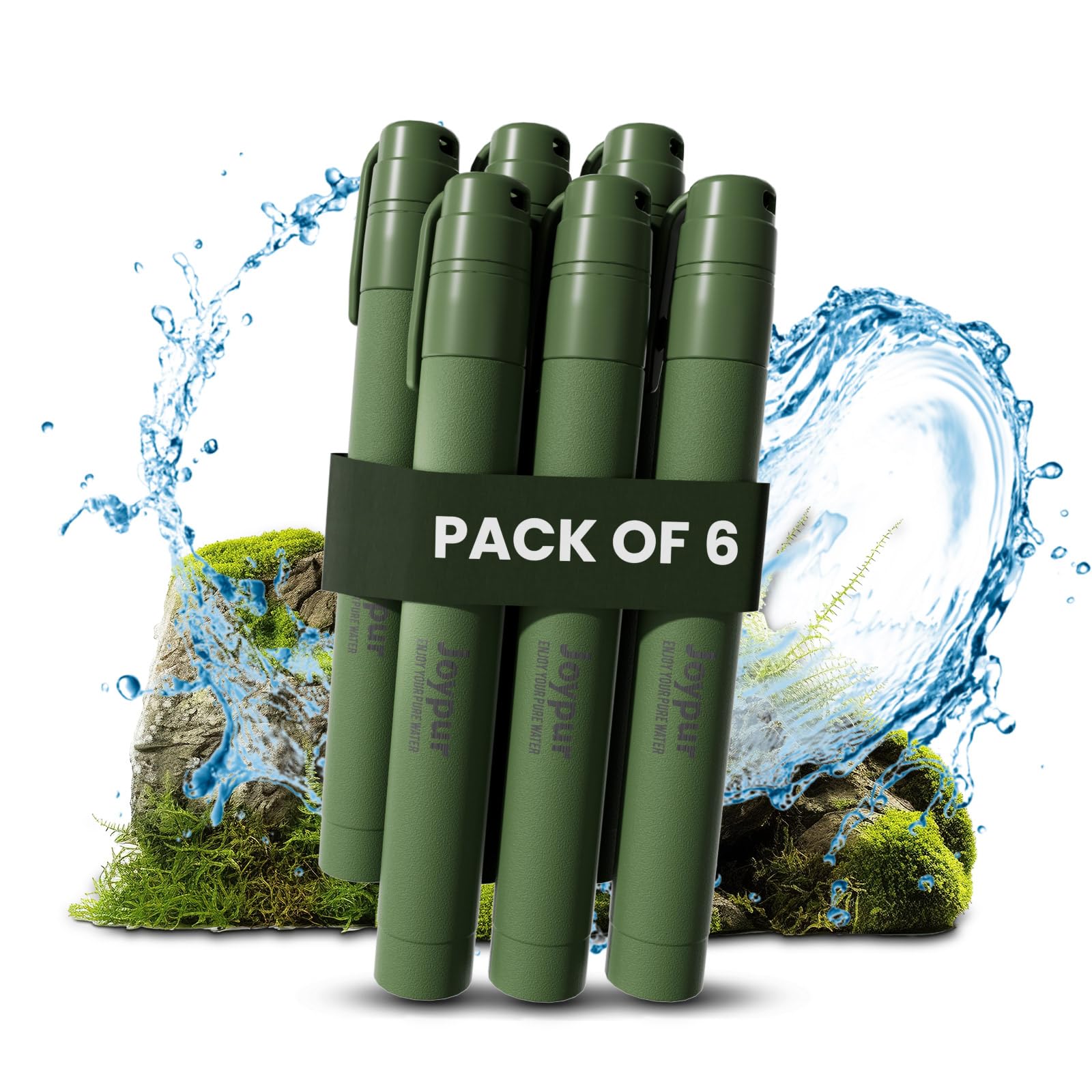 Portable Water Filter Straw Survival, Essential Camping & Hiking Gear, Water Purification Straw for Travel, Biking and Emergency Preparedness