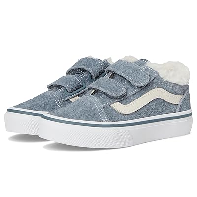 Vans Kids Old Skooltm V (Little Kid) Kids Shoes Suede Sherpa Stormy Weather
